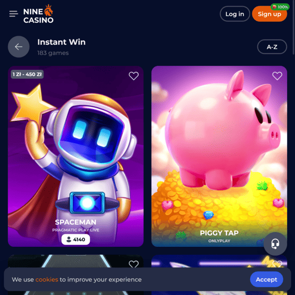 Instant Games Nine Casino