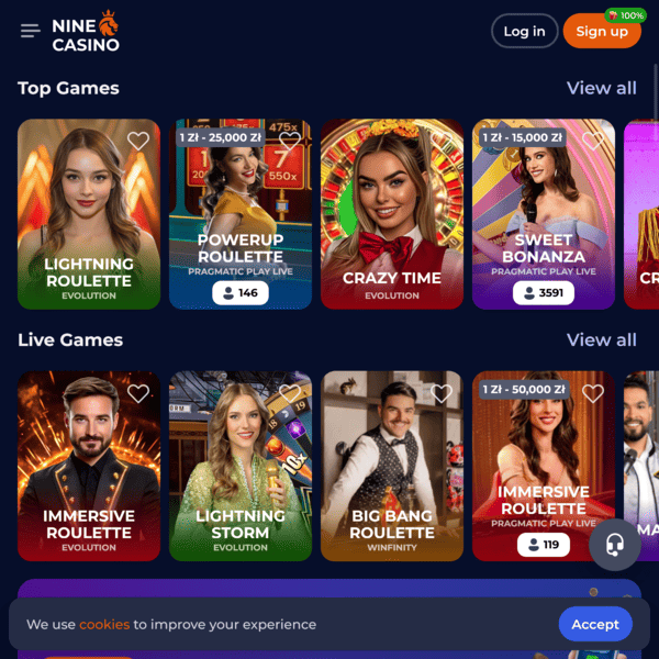 Live Games Nine Casino