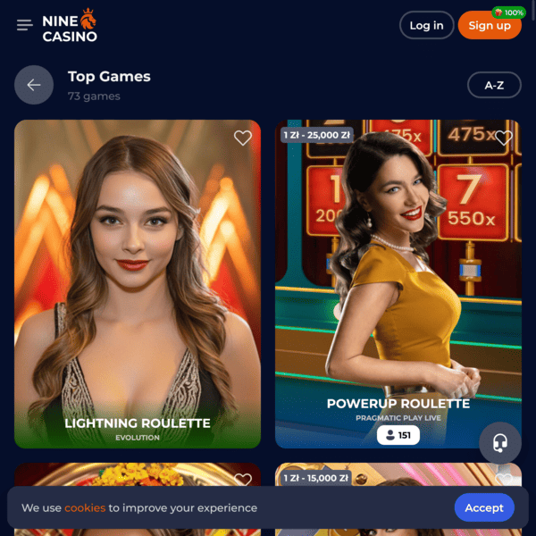 Top Games Nine Casino
